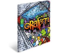 Tianyi-Lot De 3 Chemises À Élastiques A4 Graffiti, Pour Enfants, En Plastique, Avec Motif Artistique, Élastique, Rabats Intérieurs Et Impression Intérieure, Pour Garçons Et Filles