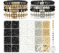Tianyi-Lot De 3000 Perles En Argile Polymère Pour Bracelets, Colliers, Bracelets À Enfiler, Faire Soi-Même Des Bracelets Et Des Colliers D'amitié