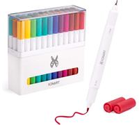 TIANYI-- Lot de 36 stylos à double pointe pour Cricut Joy Machines, stylo à pointe fine, stylo marqueur, avec 33 couleurs, compatibles avec Cricut Joy Machine (pointe de 0,4 et pointe de 1,0 pointe)