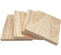 Tianyi-Lot De 4 Blocs De Bois Brut Pour Travaux Manuels, 20 X 15 X 1,5 Cm, Planches De Bois Rectangulaires Vierges Pour Sculpture, Peinture Et Gravure Sur Bois