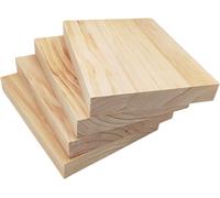 Tianyi-Lot De 4 Blocs De Bois Brut Pour Travaux Manuels, 20 X 15 X 2,5 Cm, Planches De Bois Rectangulaires Vierges Pour Sculpter, Peindre Et Brûler