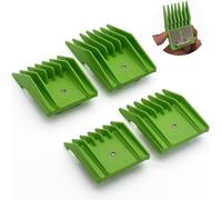 Tianyi-Lot De 4 Peignes De Coupe Professionnels De Style A5 76926-900, 0,3 Cm, 1/4"", 3/8"", 1/2"", Compatibles Avec Oster Classic 76 A5 Andis Ag Bg Wahl Km (Vert)