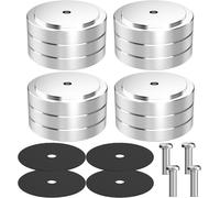 TIANYI-Lot de 4 pieds de haut-parleur HiFi - 40 mm x 20 mm - Pieds d'isolation - Pieds en aluminium - Amortisseurs - Dessous de verre HiFi avec vis M4 - Pour amplificateur, caisson de basses et