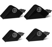 Tianyi-Lot De 4 Protections Pour Tondeuse Wahl 16, 14, 12, 10, Pour Clippers Et Babyliss Fx870, Guides De Rechange Pour Plusieurs Tailles, Universels, 3,2 Cm, 3,8 Cm, 4,4 Cm, 5,1 Cm, Noir