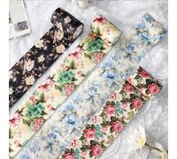 Tianyi-Lot De 4 Rouleaux De Ruban Adhésif Washi - Vintage Floral - Aesthetic Washi - Masking Pro - Pour Accessoires De Scrapbooking, Bullet Journaux, Bricolage, Journaling, Art Pour L'artisanat