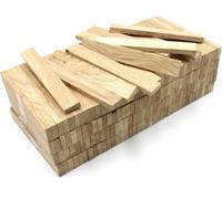 Tianyi-Lot De 40 Baguettes En Bois De Chêne Natural Lattes Carré 200 X 8 X 16 Cm Pour Art Plastique Bricolage Et Décorations & Travail Du Bois
