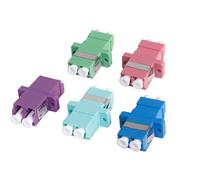 TIANYI-Lot de 5 adaptateurs LC à fibre optique LC Duplex Single Mode Coupleur Sm Lc à connecter à une paire de fibres optiques R-Duplex - Adaptateur à fibre optique - 5 couleurs