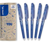 Tianyi-- Lot De 5 Frixion Point - Roller Effaçable - Bleu - Pointe Fine, Bleu, 5 Unité (Lot De 1)