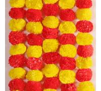 Tianyi-Lot De 5 Guirlandes De Soucis De 1,4 M Pour Halloween Diwali Pooja Décoration De Cheminée De Mariage Guirlande De Fleurs Artificielles Fleurs De Noël Décoration De Festival D'automne \U2013 Ja