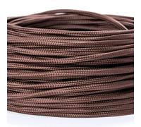 Tianyi-Lot De 5 M / 5 M, Câble Textile Extra Fin Pour Lustre, Couleur Marron, Câble D'alimentation En Tissu Textile Fin / 3 Fils 3 X 0,75 Mm² Avec Câble De Terre, Accessoires De Lampe