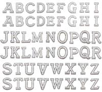 Tianyi-Lot De 52 Écussons Thermocollants En Forme De Lettres De L'alphabet De A À Z À Coudre Ou À Thermocoller Pour Tissu, Loisirs Créatifs, Sacs En Tissu, Style A
