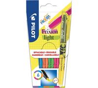 Tianyi-- Lot De 6 Frixion Light - Surligneurs Effaçables Aux Couleurs Fluos - 1 Jaune, 1 Rose, 1 Vert, 1 Bleu, 1 Orange, 1 Violet - Pointe Biseautée Pour Tracé Fin Ou Plus Large