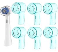 Tianyi-Lot De 6 Housses De Brosse À Dents Compatibles Avec Les Brosses À Dents Oral B Io - Capuchon De Protection Pour Nettoyage Ultime - Blanc Éclatant - Têtes De Brosse À Dents Douces - Vert Clair