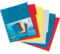 Tianyi-- Lot De 6 Intercalaires A4+ Geode En Plastique Pour Porte Vues À Pochettes Amovibles