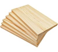 Tianyi-Lot De 6 Planches De Bois Rectangulaires En Bois Brut Pour Travaux Manuels, 20 X 10 X 1 Cm, Blocs De Bois Vierges Pour Sculpter, Peindre Et Brûler