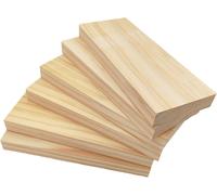Tianyi-Lot De 6 Planches De Bois Rectangulaires En Bois Brut Pour Travaux Manuels, 20 X 8 X 2 Cm, Blocs De Bois Vierges Pour Sculpter, Peindre Et Brûler