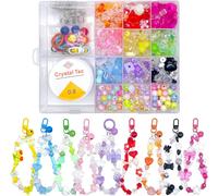 Tianyi-Lot De 750 Perles Assorties En Acrylique ¿ Jolies Perles Esthétiques Pour La Fabrication De Bracelets, Perles Pastel, Fleurs, Étoiles, Papillons, Perles En Acrylique, Perles Assorties Pour La