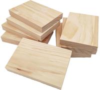 Tianyi-Lot De 8 Blocs De Bois Brut Pour Travaux Manuels, Planches De Bois Rectangulaires Vierges De 15 X 10 X 2 Cm Pour Sculpter, Peindre Et Brûler
