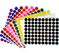 Tianyi-Lot De 880 Autocollants Ronds Colorés De Diamètre 13 Mm \U2013 Étiquettes Adhésives Colorées Inscriptibles Polyvalentes \U2013 Bullini De 1,3 Cm En Couleurs Différentes \U2013