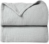 Tianyi-Lulu Moon Couverture En Mousseline Bébé - Couverture Respirante Bébé Nouveau-Né, Couverture Rampante Douce, Couvertures En Mousseline Pour Tout-Petits Filles Garçons 120x120cm (Kaki)