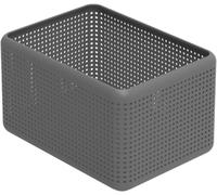 Tianyi-Madei Panier De Rangement 13l, Plastique (Pp) Sans Bpa, Anthracite, 13l (32.6 X 23.8 X 18.8 Cm)