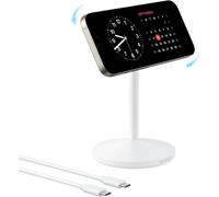 Tianyi-Maggo Station Chargeur Induction Iphone, Support Induction Rapide 15w Compatible Magsafe,Câble Usb-C,Certification Qi2,Chargeur Magnétique,Pour Séries Iphone16 Et Airpods (Adaptateur Non Inclu