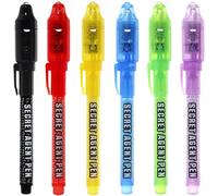 Tianyi-Maleden Spy Pen Stylo Espion À Encre Invisible Avec Lumière Uv, Pour Les Messages Secrets Des Enfants, Parfait Pour Les Pochettes Surprises