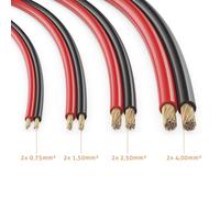 TIANYI-Manax SC22075RB-50 Câble pour Haut-Parleur Double Fil 50,0 M Rouge/Noir