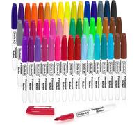 Tianyi-Marqueur Indélébile Multicolore, Lot De 48 Couleurs Marqueurs Indélébile À Pointe Fine, Stylo Couleur Parfait Pour Le Coloriage Et Le Marquage Sur Plastique, Bois, Pierre, Métal