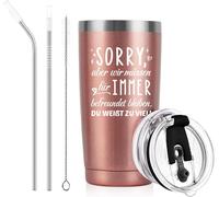 Tianyi-Meilleur Cadeau De Noël, Cadeaux Pour Femmes, Petite Amie, Sorry, Mais Nous Devons Rester Amis Pour Toujours. Tu En Sais Trop ! - Tasse À Café À Emporter De 600 Ml, Tasse Isotherme En Acier