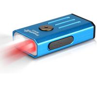 Tianyi-Mini Lampe De Poche Porte-Clés 2 En 1,Lampe De Poche Rouge,5 Modes D'éclairage,Petite Lampe De Poche Pour Le Camping, La Randonnée, La Vision Nocturne, La Pêche De Nuit, Les Urgences,Bleu