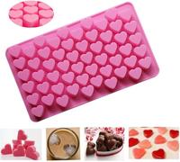 Tianyi-- Mini Moule En Silicone En Forme De C?ur 55 Moule À Gelée De Chocolat, Bombes De Chocolat Chaud, Cacao, Gelée De Fête, Glaçons, C?urs De Savon, Fête De Science-Fiction. Valentin