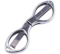 Tianyi-Mini Pliable Ciseaux Cutter En Acier Inoxydable Avec Porte-Clés Trou Glassess En Forme De Ciseaux Pour Voyage/École/Bureau/Loisirs Créatifs/Home/Camping/Travail Manuel 2.00 Wattsw, 1 Voltsv(Ar