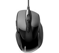 TIANYI-Mouse Pro S2 Souris Filaire Optique Haute Précision 6 Boutons 6400 DPI 4 DPI Réglable Souris Ergonomique pour Windows 11/10/8.1/8/Vista/XP/Mac Ordinateur Portable/Bureau Câble 1.5M-Noir