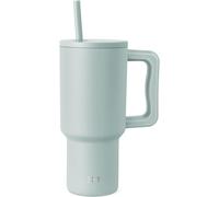 Tianyi-Mug Isotherme Avec Poignée Et Paille Gourde Isotherme En Acier Inoxydable Vaso De Viaje Para Café Helado Trek 890ml Sea Glass Sage