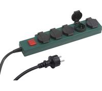 TIANYI-Multiprise 5 Prises ¿ Câble de 1,4 m ¿ Câble en Caoutchouc ¿ IP44 extérieur ¿ Interrupteur/Prise de Distribution/répartiteur de Prise pour pièces humides/Multiprise d'extérieur / 7430920