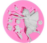 Tianyi-Musykrafties Mini Jardin Fleur Fée Moule En Silicone Pour Cupcake Gâteaux Décorations Fondant, Savon, Résine, Argiles, Artisanat