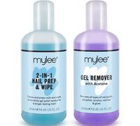 Tianyi-Mylee Prép Et Nettoyant + Dissolvant Qualité Salon, Manucure Et Pédicure Avec Systèmes Uv Led, Dissolvant Professionnel À L¿Acétone Pour Tout Type D¿Ongles, Double Usage Pour Nettoyer L¿Ongle