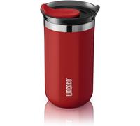 Tianyi-Octaroma Lungo Mug Isotherme Café, 10 Fl Oz(300ml), Mug De Voyage En Acier Inoxydable À Double Paroi Avec Couvercle À Boire, Rouge