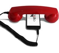 TIANYI-Opis 60s Micro: Un Combiné Téléphone Portable Rétro et Combiné USB-C/Jack pour iPhone 15+ et Android (Rouge)
