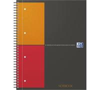 Tianyi-Oxford Cahier International Notebook A4+ Petits Carreaux 5mm 160 Pages Reliure Intégrale Couverture Carte Gris