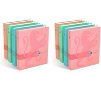 Tianyi-Oxford Classeur Touch A4xl Dos 40mm 4 Anneaux Ronds Couverture Carte Pelliculée Coloris Assortis (Lot De 2)