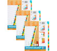 Tianyi-Oxford Intercalaires Alphabetiques 26 Positions Format A4+ Carte Blanche 170g (Lot De 3)