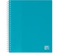 Tianyi-Oxford Porte Fiches Bristol A5 School Life 80 Vues / 40 Pochettes Couverture Polypro Bleu Turquoise
