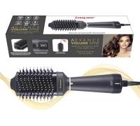 Tianyi-P301pis102 Brosse Sèche-Cheveux Volumineuse, 1200w, Brosse Lissante, Volumisante Et Bouclante, 3 Réglages De Température Et 2 Vitesses, Poignée Ergonomique Et Cordon Pivotant, Noir