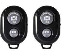 Tianyi-Pack De 2 Télécommande Bluetooth Selfie Sans Fil, Déclencheur Appareil Photo Idéal Pour Photos Et Vidéos, Compatible Avec Ios Et Android Smartphones,Portée De 10 Mètres, 2 Dragonnes Incluses