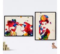 Tianyi-. Pack De Photos Pour Encadrer Casablanca Pour Charlie. Affiches De Style Aquarelle. Décoration D'intérieur. Feuilles D'encadrement. Papier 250 Grmes Au Format A3 Sans Cadre.