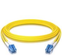 TIANYI-Pack of 4, Fiber Patch Cable - LC to LC OS2 10Gb/Gigabit Singlemode Jumper Duplex 9/125 LSZH Fiber Optic Cord for SMF SFP Transceiver, Yellow, 2.5-Meter(8-ft)
