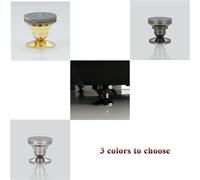 TIANYI-Pailvens Haut-Parleur Pointes de Découplage, 8 Pièces Pieds Enceintes HiFi avec Base Pad Tapis, 16 Pièces Tampons adhésifs, Réglables en Hauteur, Support pour Lecteur CD, DVD, Audio, Argent