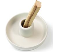 Tianyi-Palo Santo Porte-Encens Pour Bâtons D'encens Palo Santo - Brûleur En Bois - Méditations - Yoga - Avec Récupérateur De Cendres - Moderne Et Minimaliste - Blanc Pur